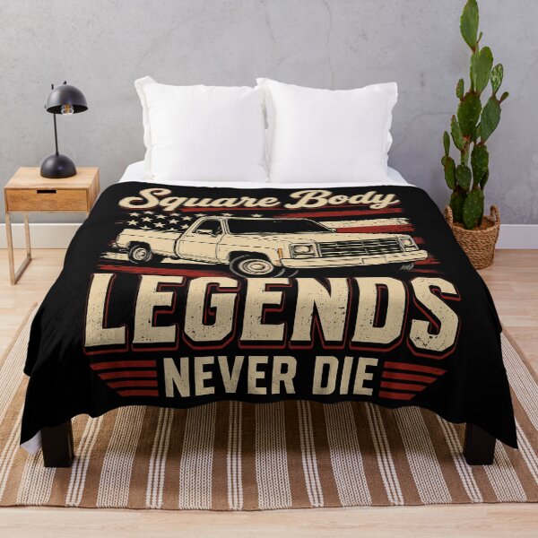 Item preview, Square Body, Legends Never Die Retro Pick Up Truck designed and sold by Portes-Ruty.