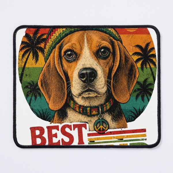 Item preview, Beagle Reggae Vibes – Island Dog Music Lover designed and sold by ADCreativeprint.