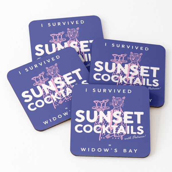Item preview, I Survived Sunset Cocktails designed and sold by kittamazon.