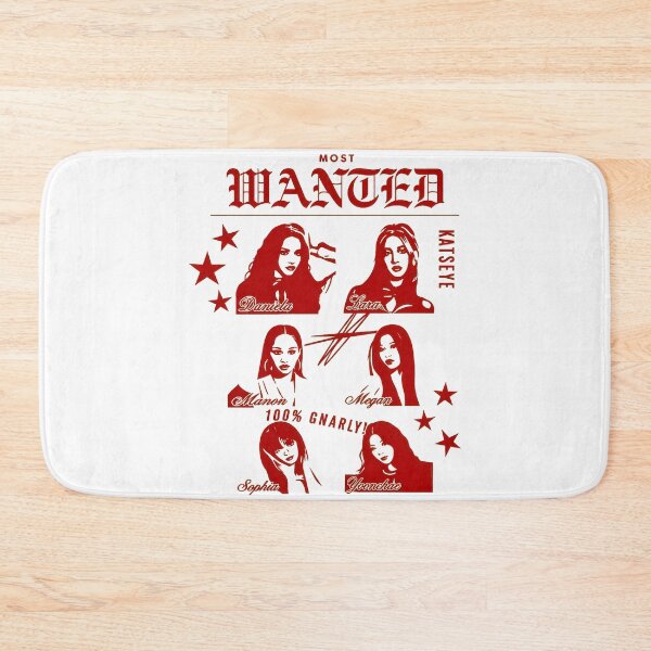 Item preview, KATSEYE Most Wanted Red Silhouette Graphic – Six Member Pop Group Fan Design designed and sold by RandallHa68712.
