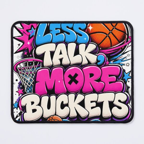 Item preview, Less Talk More Buckets Basketball Graffiti designed and sold by PIXENTRA.