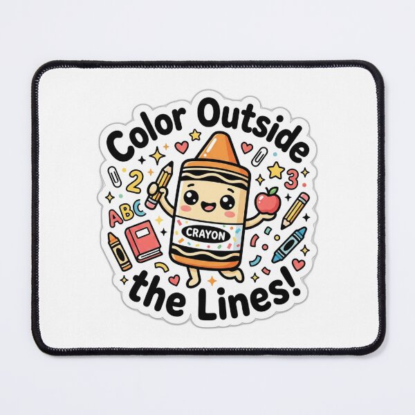 Item preview, Color Outside the Lines designed and sold by FunFitsFactory.