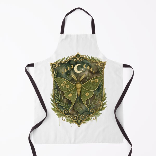 Item preview, Moon Phase Luna Moth Botanical | Witchy Celestial | Cottagecore Insect | Moon Moth designed and sold by FernaRoje.