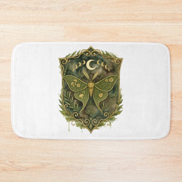 Item preview, Moon Phase Luna Moth Botanical | Witchy Celestial  | Cottagecore Insect  | Moon Moth  designed and sold by FernaRoje.