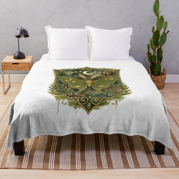 Item preview, Moon Phase Luna Moth Botanical | Witchy Celestial | Cottagecore Insect | Moon Moth designed and sold by FernaRoje.