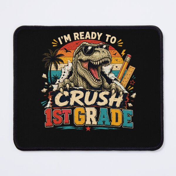Item preview, I'm Ready to Crush 1rd Grade Dinosaur T-Rex Back to School designed and sold by WhooHoo-Art.