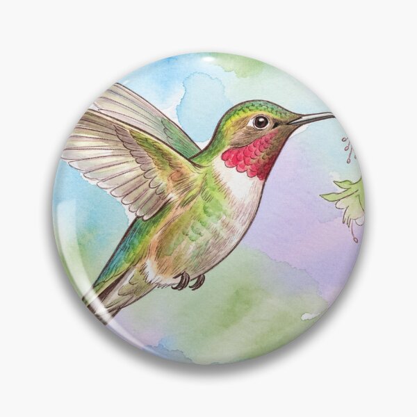 Item preview, A Ruby-throated Hummingbird designed and sold by DANS-Whimsy.