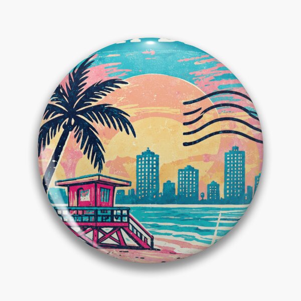 Item preview, Miami Beach Stamp designed and sold by clarkfraser.