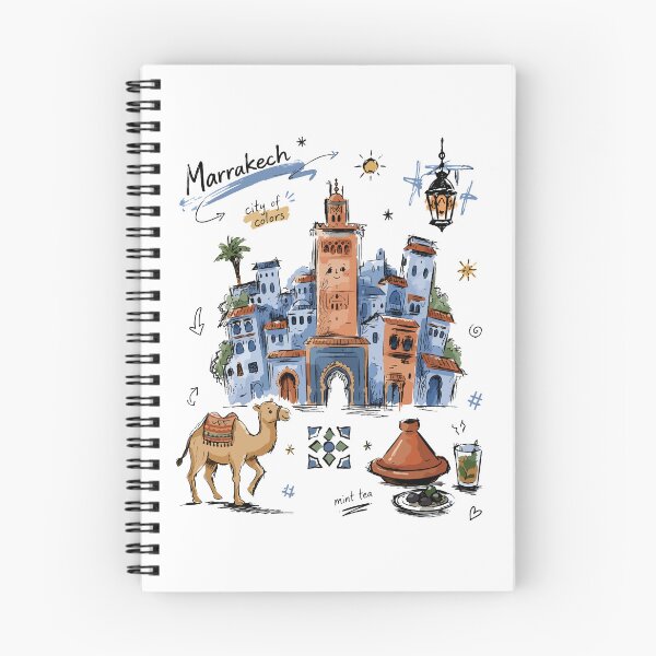 Item preview, Cute Koutoubia Mosque Marrakech Doodle Art v2 designed and sold by RamyGallery.