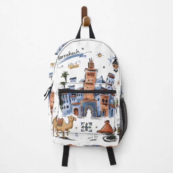 Item preview, Cute Koutoubia Mosque Marrakech Doodle Art v2 designed and sold by RamyGallery.
