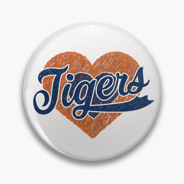 Item preview, Vintage Tigers Hearts Distressed Sports Fan Team Spirit designed and sold by RockTheFeal.