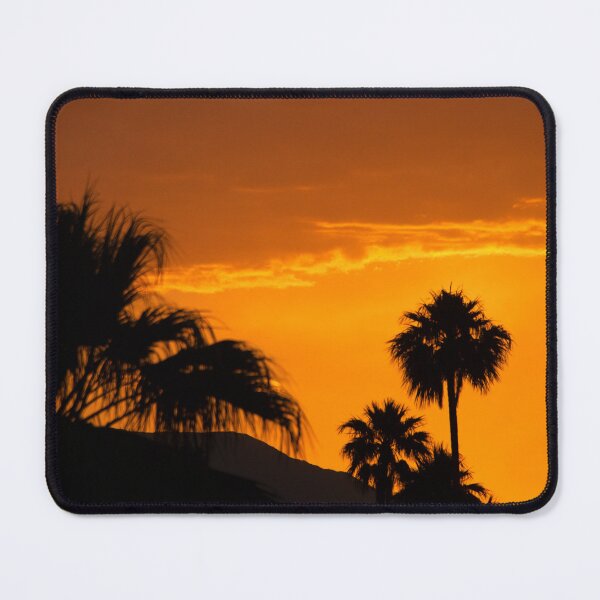 Item preview, Golden Tangerine Sunset With Palm Tree Silhouettes designed and sold by DEC02.