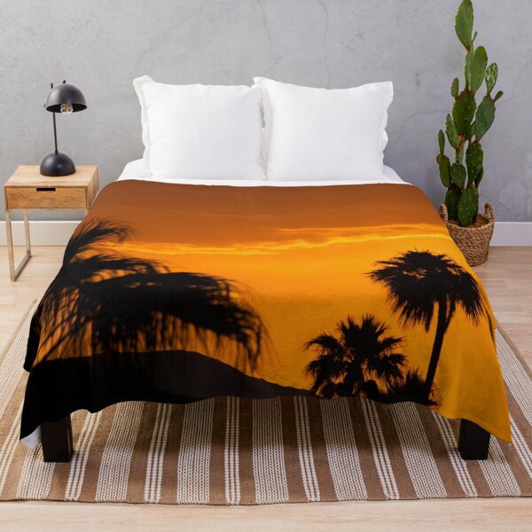 Item preview, Golden Tangerine Sunset With Palm Tree Silhouettes  designed and sold by DEC02.