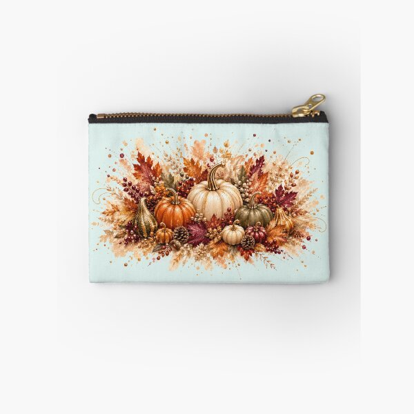 Item preview, Elegant Thanksgiving Pumpkins – Autumn Harvest Watercolor Splash designed and sold by HO•Designs.