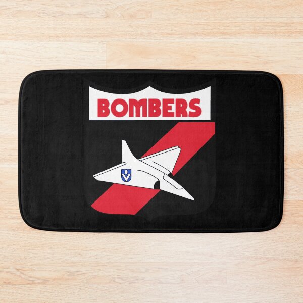 Artikelvorschau, Zeichnung des Retro-Logos der Mighty Bombers entworfen und verkauft von Luke Foran Sports Art.