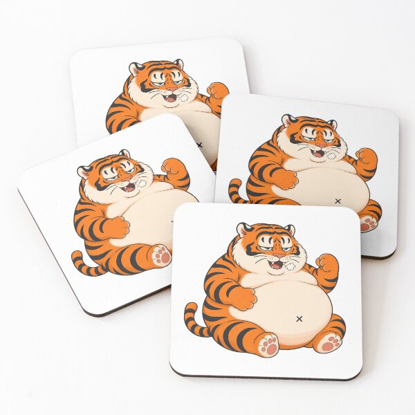 Item preview, Satisfied Chubby Tiger After Big Meal designed and sold by aigcx.