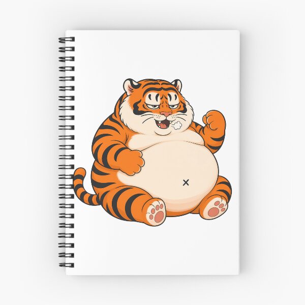 Item preview, Satisfied Chubby Tiger After Big Meal designed and sold by aigcx.