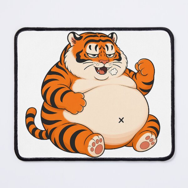 Item preview, Satisfied Chubby Tiger After Big Meal designed and sold by aigcx.