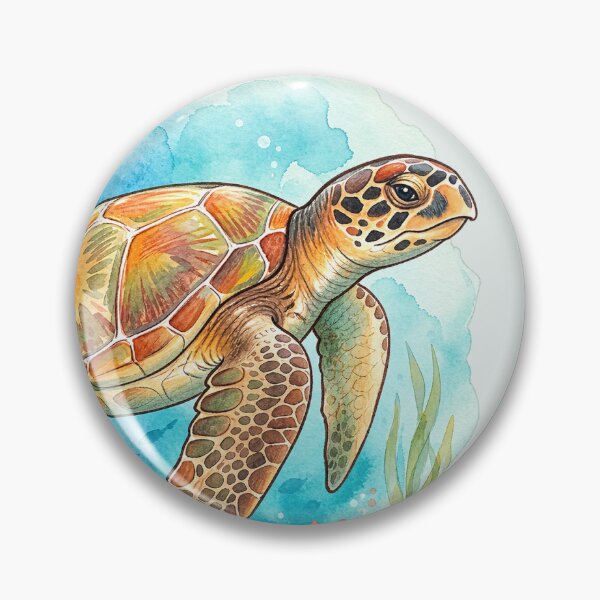 Item preview, Hawksbill Turtle Swimming designed and sold by DANS-Whimsy.