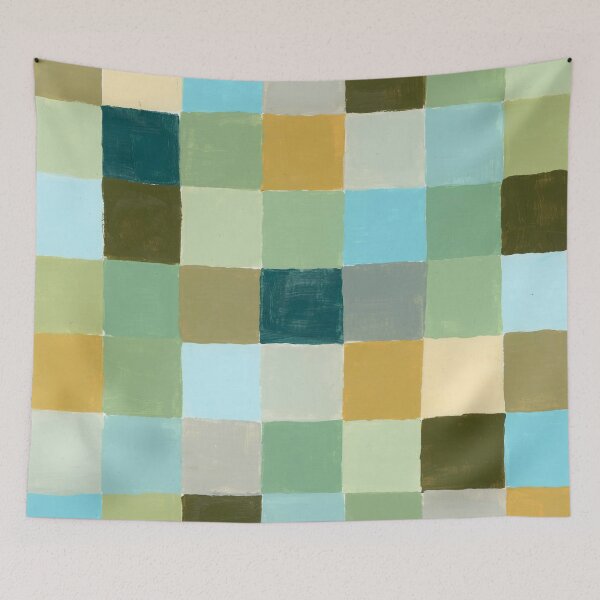 Item preview, Retro Modern Sage Check Design designed and sold by sheseddit.