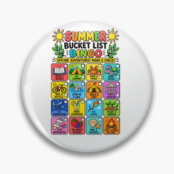 Item preview, Summer Bucket List Bingo Shirt | Screen Free Family Activities Challenge designed and sold by alexcorporation.