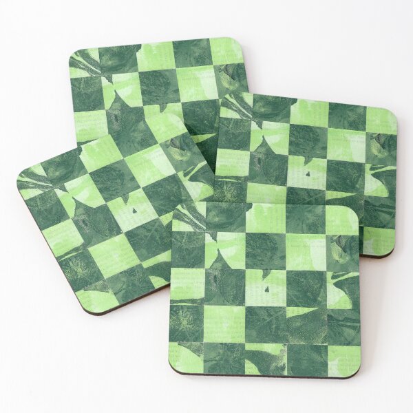 Item preview, Dark Green Geometrical Abstract Collage designed and sold by Earl Grey Days.