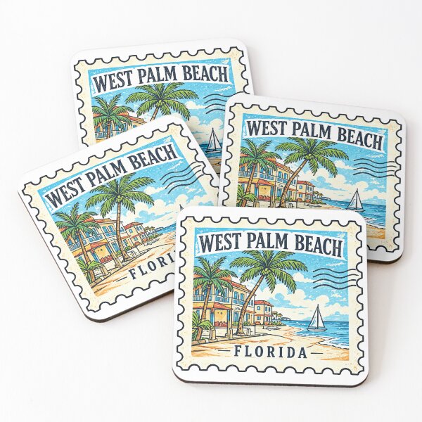 Item preview, West Palm Beach Stamp designed and sold by clarkfraser.