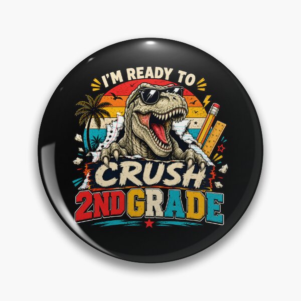 Item preview, I'm Ready to Crush 2rd Grade Dinosaur T-Rex Back to School designed and sold by WhooHoo-Art.