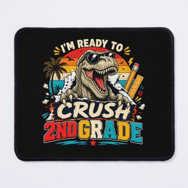 Item preview, I'm Ready to Crush 2rd Grade Dinosaur T-Rex Back to School designed and sold by WhooHoo-Art.