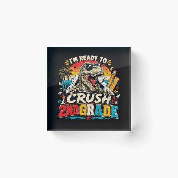Item preview, I'm Ready to Crush 2rd Grade Dinosaur T-Rex Back to School designed and sold by WhooHoo-Art.