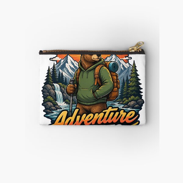 Item preview, Adventure Awaits Hiking Bear  designed and sold by Jaideep Walia.