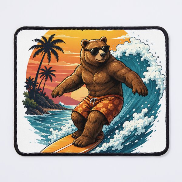 Item preview, Cool Surfing Bear Sunglasses Sunset  designed and sold by Jaideep Walia.