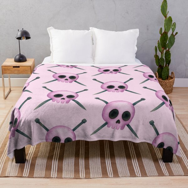 Item preview, Skull design with knitting needle "crossbones" designed and sold by OmStudioz .