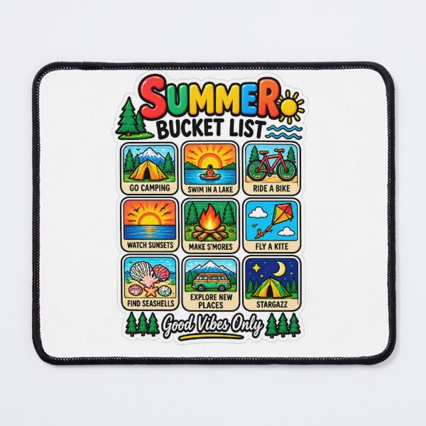 Item preview, Summer Bucket List good vibes only Shirt | Camping Hiking Outdoor Family Vacation designed and sold by alexcorporation.