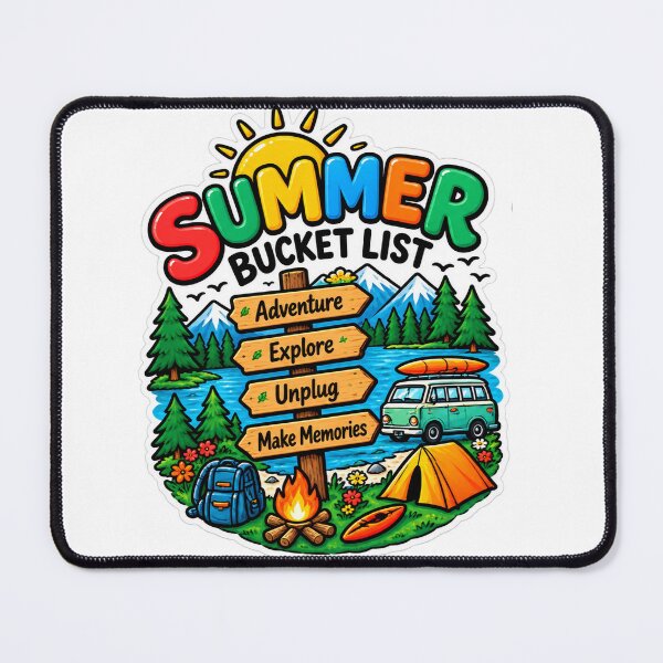 Item preview, Summer Bucket List Adventure Shirt | Camping Hiking Outdoor Family Vacation designed and sold by alexcorporation.