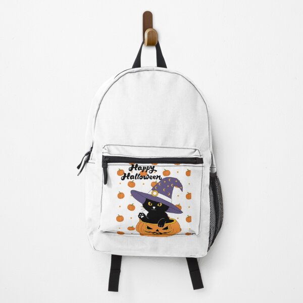 Item preview, Cute Black Cat Halloween Pumpkin Witch designed and sold by Sela Art .