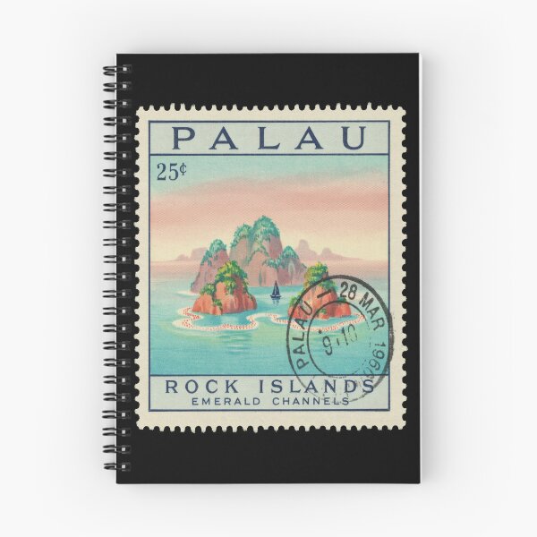 Item preview, Palau Pacific Rock Islands Emerald Channel Stamp Sticker designed and sold by stickercuffs.