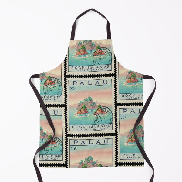 Item preview, Palau Pacific Rock Islands Emerald Channel Stamp Sticker designed and sold by stickercuffs.
