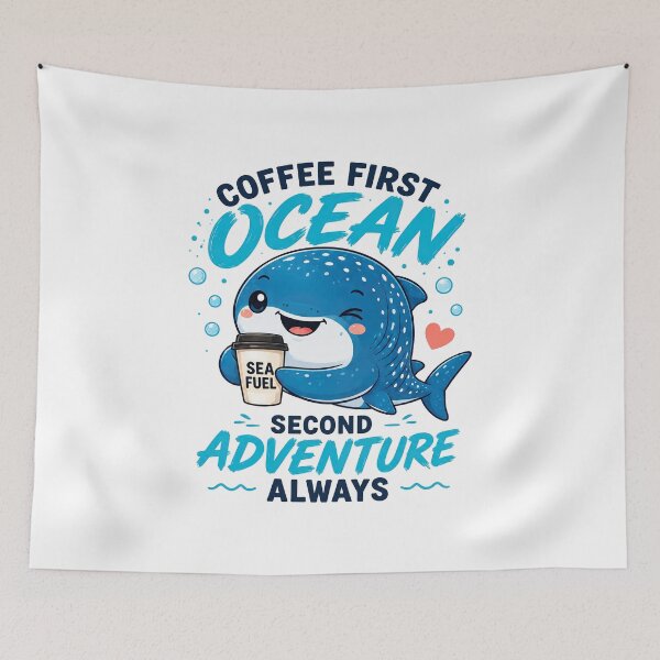 Item preview, Kawaii Whale Shark, Ocean Blue Kawaii Whale Shark Art designed and sold by graphic-genie.