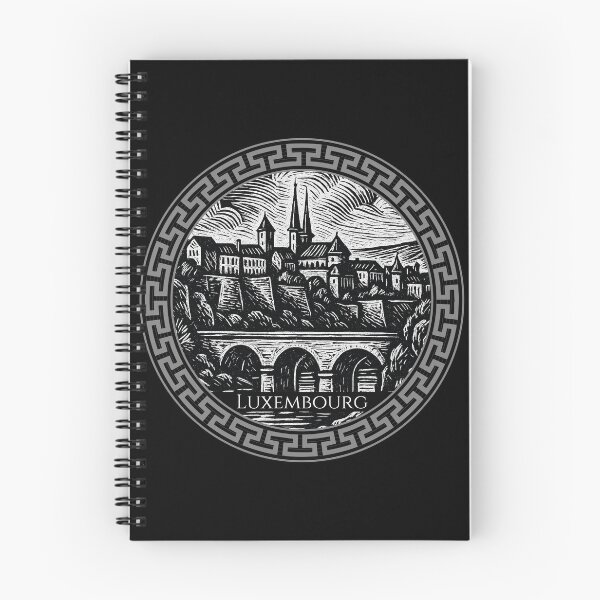 Item preview, Luxembourg Vintage Woodcut Art designed and sold by Thistle-TShop.