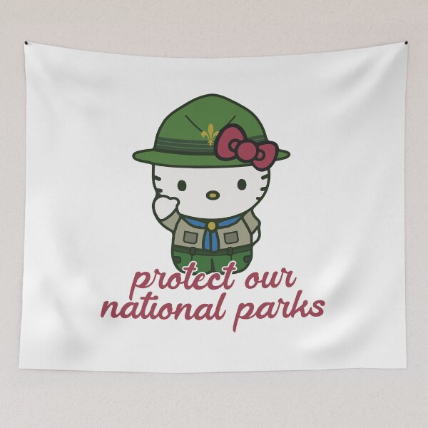 Item preview, Hello Kitty Protects Our National Parks! designed and sold by retrocreations|.