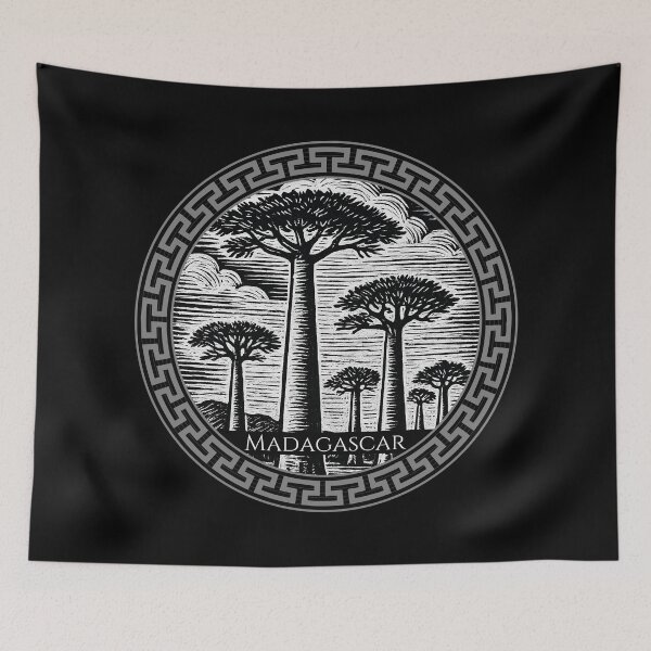 Item preview, Madagascar Vintage Woodcut Art designed and sold by Thistle-TShop.
