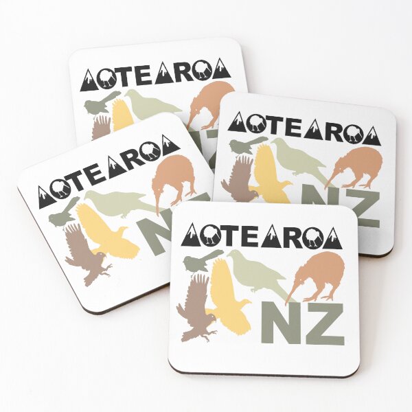 Item preview, Aotearoa Native Birds Silhouettes Art designed and sold by Al Benge - NZ & Australian Art.
