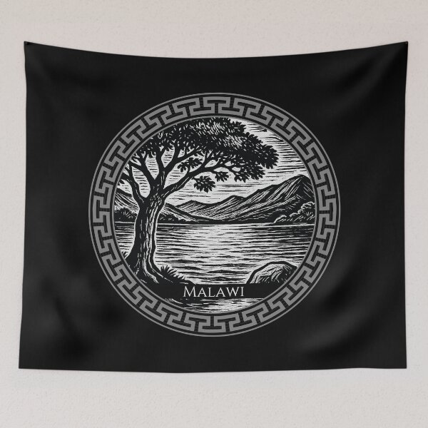 Item preview, Malawi Vintage Woodcut Art designed and sold by Thistle-TShop.