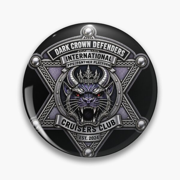 Item preview, Logotipo del Club de Cruceros Internacionales Dark Crown Defenders: Insignia de la Estrella Siniestra designed and sold by SEVERTREND APPAREL .