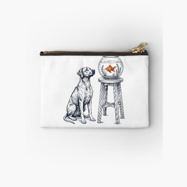Item preview, Vintage Rhodesian Ridgeback with Goldfish Dog Lover designed and sold by dian-rody-crest.
