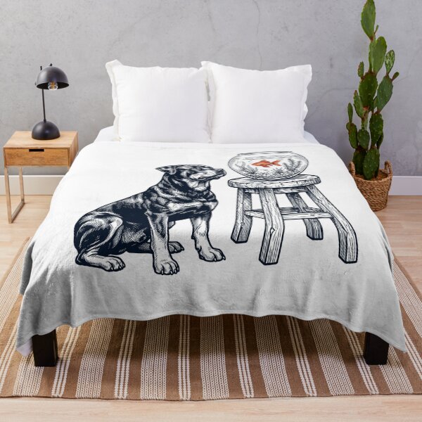 Item preview, Vintage Rottweiler with Goldfish Dog Lover designed and sold by dian-rody-crest.