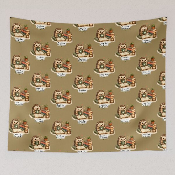 Item preview, Hedgehog and book, that is me.  designed and sold by DaliTosi.