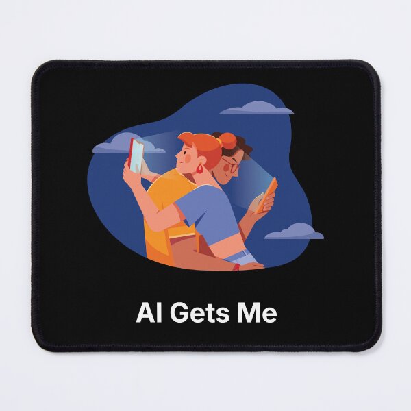 Item preview, AI Gets Me | Digital Relationship Humor | Modern Love designed and sold by ContigoART.