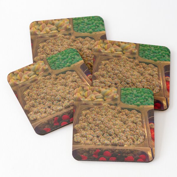 Item preview, Colorful Candy Assortment With Sprinkle-Coated Chocolates in Candy Shop Display Bins designed and sold by Nmallia.